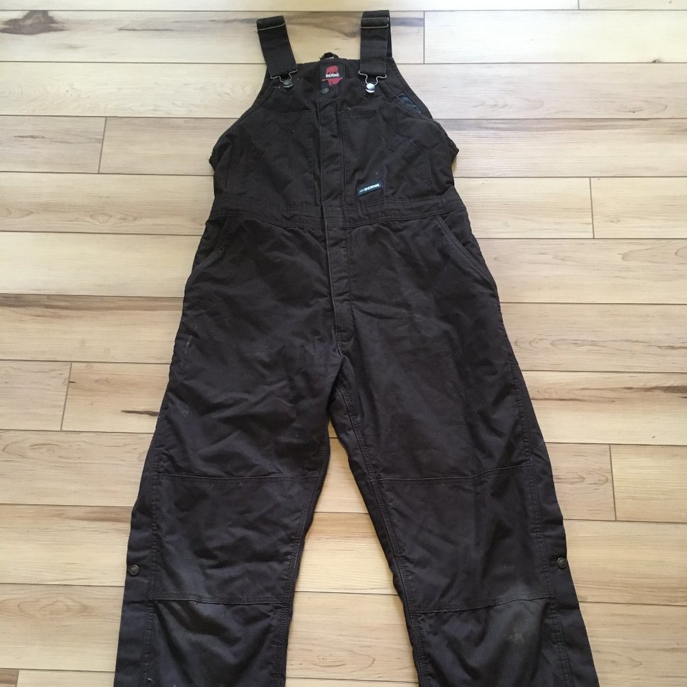 Berne Women's Softstone Duck Insulated Bib Overall LARGE